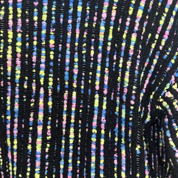 Zara TWEED KNIT JACKET CARDIGAN MULTI COLOR medium - Picture 7 of 9